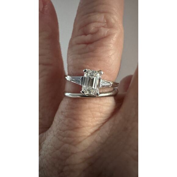 Vintage Tiffany 1ct Diamond VVS1 Faces Up Very White - Picture 14 of 14